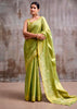 Pistachio Green Woven Tissue Silk Saree