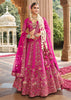 Vibrant Pink Heavy Embroidered Designer Lehenga