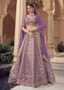 Lilac Purple Embroidered Designer Lehenga Set