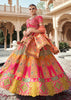 Multicolor Banarasi Silk Embroidered Lehenga