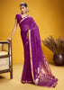 Dahlia Purple Woven Cotton Silk Saree