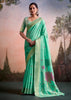 Fair Green Woven Linen Cotton Silk Saree