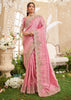 Blush Pink Embroidered Designer Saree