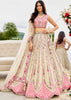 Pristine White Tissue Embroidered Wedding Lehenga