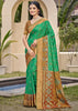 Pine Green Woven Patola Silk Saree