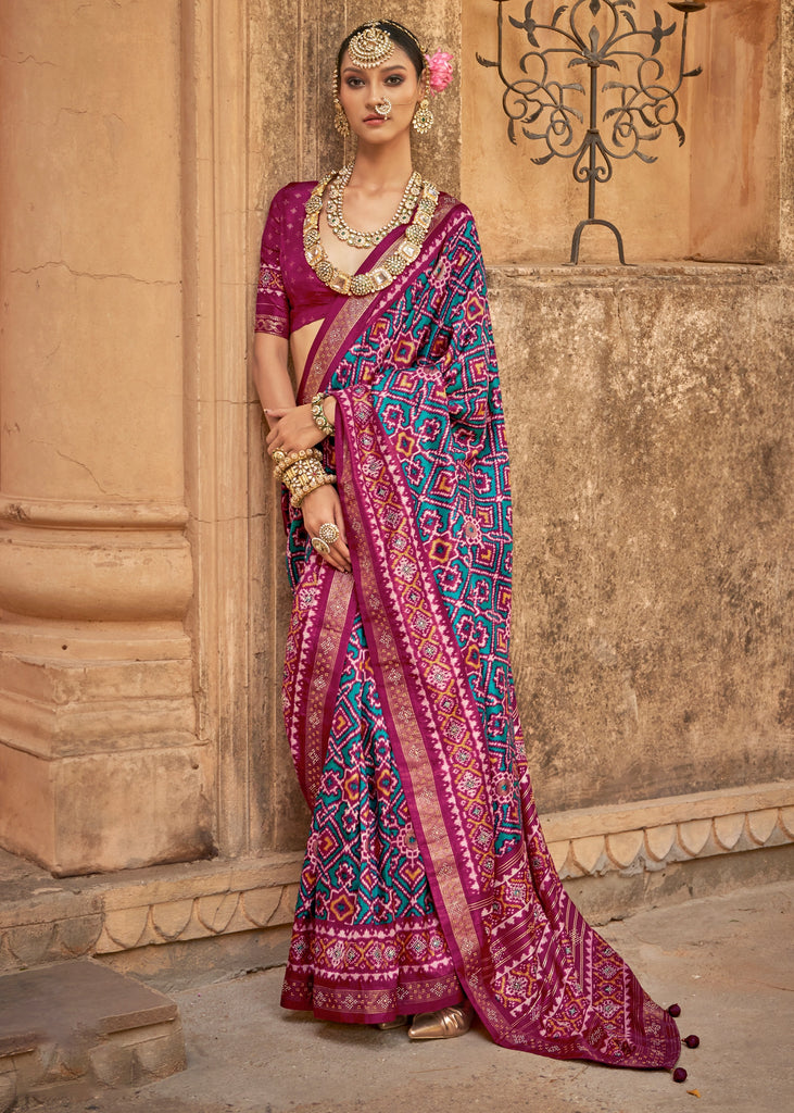 Radiance Purple Printed Patola Saree