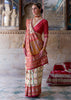 Off White Patola Printed Silk Saree