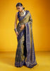 Olive Green Woven Banarasi Silk Saree