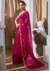 Beet Red Designer Silk Saree