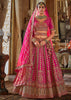 Fuchsia Pink Heavy Embroidered Designer Lehenga