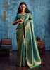 Cadmium Green Banarasi Silk Saree