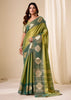 Pista Green Woven Tissue Silk Saree