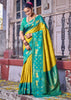 Lime Green Woven Banarasi Silk Saree