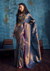 Victoria Blue Banarasi Silk Saree