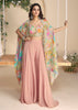 Pearl Peach Designer Indo Western Set
