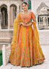 Yellow & Orange Heavy Embroidered Designer Lehenga