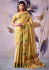 Yellow Woven Tissue Silk Saree