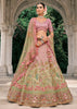 Pink Heavy Embroidered Designer Lehenga