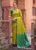 Lime Green Woven Banarasi Silk Saree