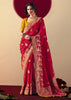 Bridal Red Woven Banarasi Silk Saree