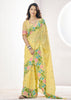 Delight Yellow Woven Linen Silk Saree