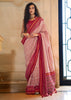 Red Printed Soft Silk Saree