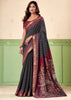 Cool Black kalamkari Printed Cotton Silk Saree