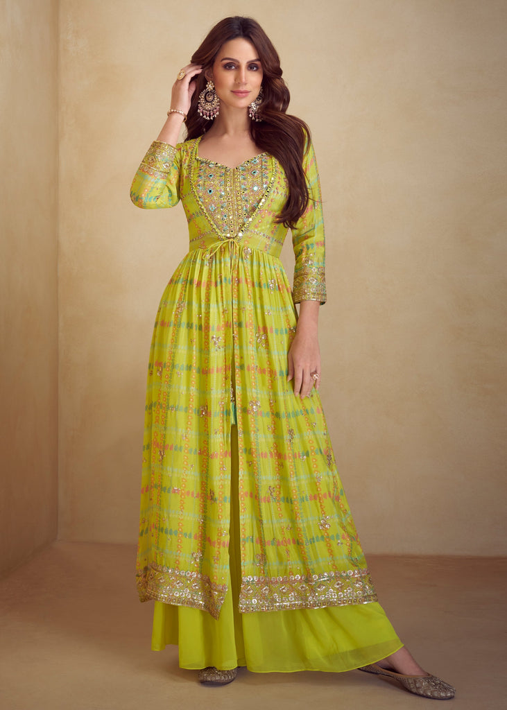 Golden Green Garb Indo Fusion Styles