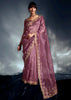 Spring Purple Designer Silk Saree