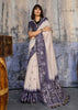 Midnight Blue Printed Cotton Silk Saree
