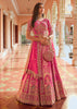Pink Banarasi Silk Embroidered Lehenga