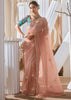 Bloom Pink Designer Silk Saree
