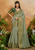Heena Green Printed Patola Silk Saree