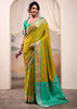 Mehndi Green Woven Patola Silk Saree