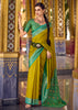 Henna Green Woven Banarasi Silk Saree