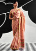 Soft Pink Woven Tissue Silk Saree