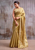 Golden Beige Woven Tissue Silk Saree