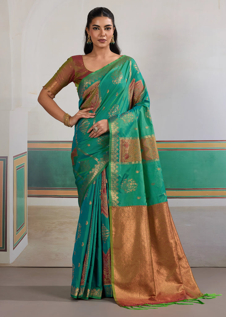 Fair Green Banarasi Silk Saree