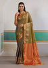 Herbal Green Woven Tussar Silk Saree