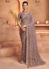 Aura Purple Designer Tissue Silk Saree