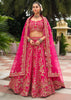 Hot Pink Heavy Embroidered Stitched Designer Lehenga