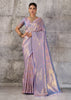 Lavender Woven Kanjivaram Silk Saree