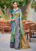 Green Dual Tone Woven Banarasi Silk Saree