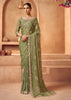 Piquant Green Designer Tissue Silk Saree