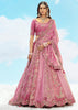 Mauve Pink Heavy Embroidered Designer Lehenga Set