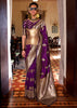 Royal Purple Dual Tone Woven Banarasi Silk Saree