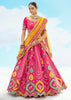 Magenta Pink Heavy Embroidered Designer Lehenga Set
