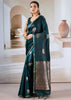 Bottle Green Banarasi Satin Silk Saree