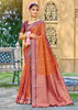 Sunshine Orange Woven Banarasi Silk Saree