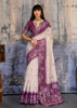 Dahliya Purple Printed Cotton Silk Saree